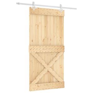 vidaXL Skyded&oslash;r 100 x 210 cm Massivt Fyrretr&aelig; (Ubehandlet)