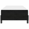 vidaXL Box spring seng med madras Sort 90 x 210 cm Stof