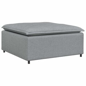 vidaXL modul&aelig;r sofa fodskammel lysegr&aring; 100x100x48 cm
