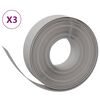 vidaXL gr&aelig;skanter 3 stk. 10 m 15 cm polyethylen gr&aring;