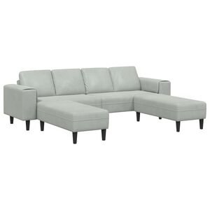 vidaXL Stue Sofa 3 pcs Lysegr&aring;
