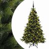 vidaXL Kunstigt juletr&aelig; med julekugle 180 cm 300 LED'er Varm hvid