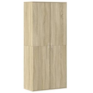 vidaXL skoskab 80x39x178 cm konstrueret tr&aelig; sonoma-eg