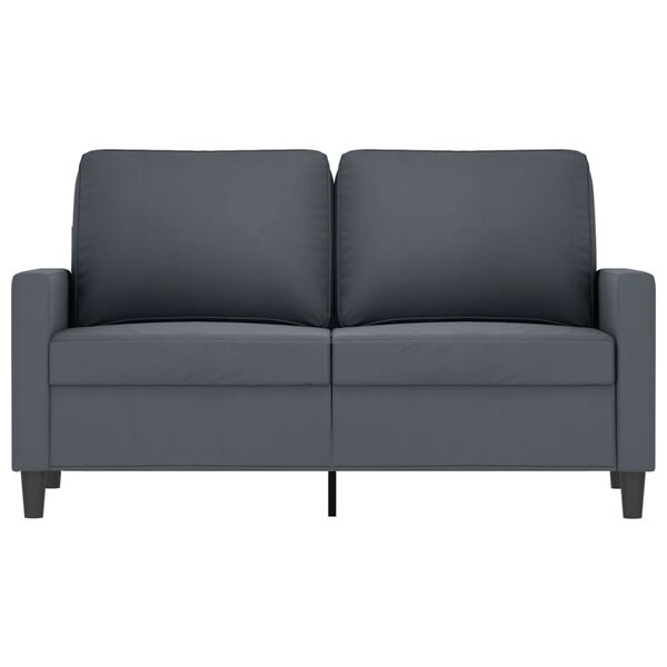 vidaXL 2-personers sofa 120 cm velour mørkegrå