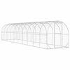 vidaXL Kyllingehus S&oslash;lv 1000 x 200 x 200 cm Galvaniseret st&aring;l