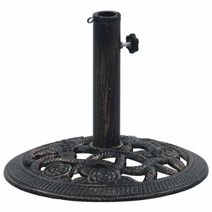 vidaXL parasolfod 9 kg 40 cm st&oslash;bejern sort og bronze