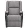 vidaXL massagestol med løftefunktion stof lysegrå