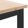 vidaXL bord Naturfarvet 100 x 40 x 101 cm Ingeni&oslash;rtr&aelig; og st&aring;l