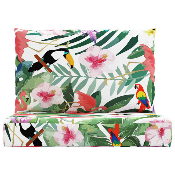 vidaXL pallehynder 2 stk. oxfordstof flerfarvet