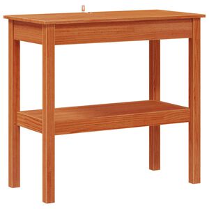 vidaXL Konsolbord VoksBrun 80 x 40 x 75 cm Massivt fyrretr&aelig;