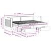 vidaXL daybed med udtr&aelig;k og skuffer 80x200 cm velour m&oslash;rkegr&oslash;n