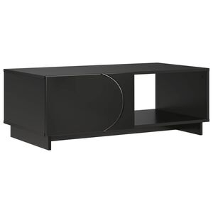 vidaXL Sofabord Sort 95 x 50,5 x 35 cm Konstrueret tr&aelig;
