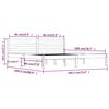 vidaXL sengeramme 180x200 cm Super King massivt fyrretr&aelig; hvid