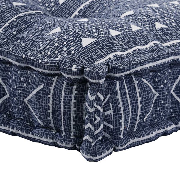 vidaXL Sofa pude Indigo Print 120 x 80 x 12 cm Stof
