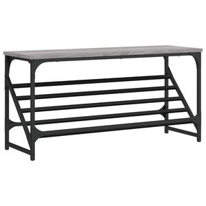 vidaXL skoreol 90x30x45 cm konstrueret tr&aelig; gr&aring; sonoma-eg
