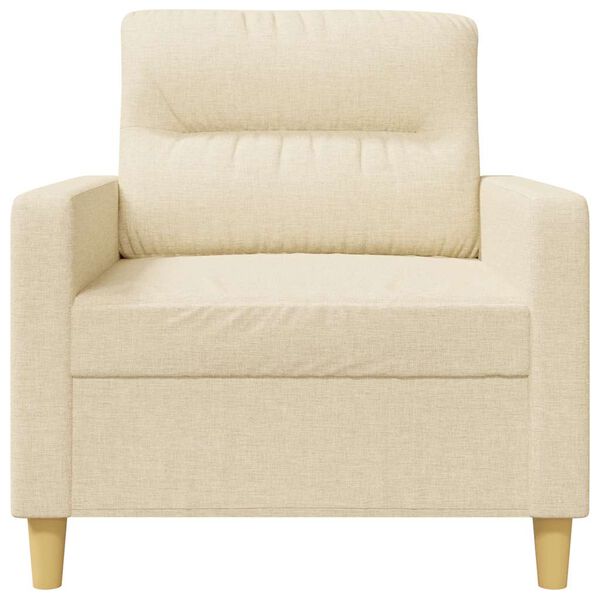 vidaXL l&aelig;nestol 60 cm stof cremefarvet