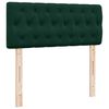vidaXL kontinentalseng med madras 120x190 cm velour m&oslash;rkegr&oslash;n
