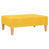 vidaXL 2-personers sovesofa med fodskammel stof gul