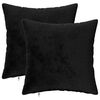 vidaXL Pudebetr&aelig;k 2 pcs HEERLEN Sort 30 x 30 cm Flannel