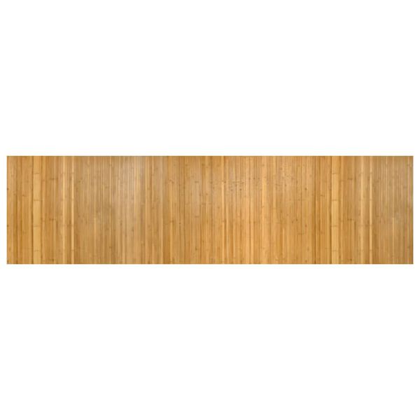 vidaXL gulvt&aelig;ppe 80x300 cm rektangul&aelig;r bambus naturfarvet