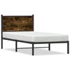 vidaXL sengeramme uden madras 90x190 cm metal r&oslash;get egetr&aelig;sfarve