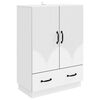 vidaXL Sideboard Hvid 66 x 34,5 x 92 cm Konstrueret tr&aelig;