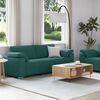 vidaXL Sofa 2 pcs M&oslash;rkegr&oslash;n 219 x 80 x 82 cm Stof
