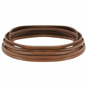 vidaXL L&aelig;derrem Brun 500 x 0,4 cm L&aelig;der