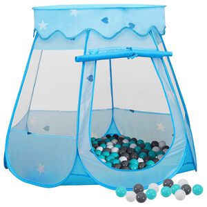 vidaXL legetelt til b&oslash;rn med 250 bolde 102x102x82 cm