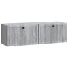 vidaXL V&aelig;gh&aelig;ngt TV-skab Gr&aring; sonoma-eg 98 x 31 x 30 cm Konstrueret tr&aelig;