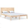 vidaXL sengeramme 150x200 cm massivt tr&aelig;
