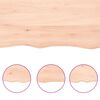 vidaXL bordplade 60x40x(2-4)cm naturlig kant ubehandlet massivt træ