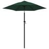 vidaXL parasol 200x224 cm aluminium gr&oslash;n