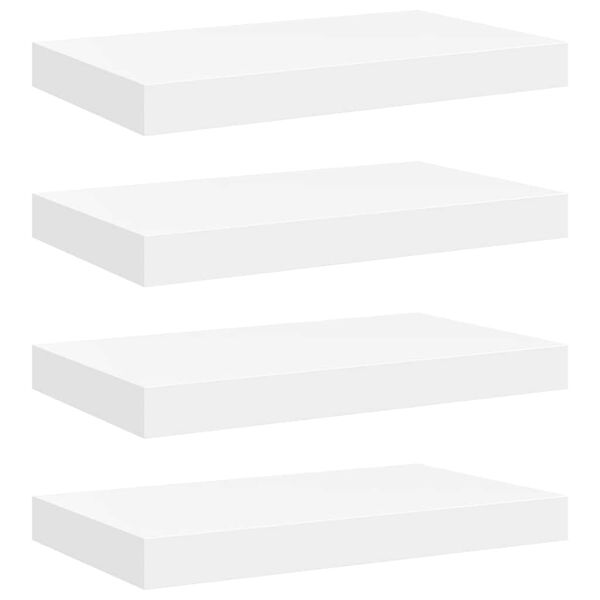 vidaXL v&aelig;ghylder 4 stk. 40x23x3,8 cm MDF hvid