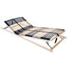 vidaXL Lamelbund Brun 80 x 190 cm Solid b&oslash;g