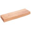 vidaXL v&aelig;ghylde 60x20x6 cm behandlet massivt egetr&aelig; lysebrun