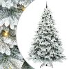 vidaXL Kunstigt juletr&aelig; med 300 LED'er Hvid 240 cm PE og PVC