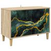 vidaXL TV-skab WIJHE 69 x 33 x 50 cm Sonoma-eg Konstrueret tr&aelig;