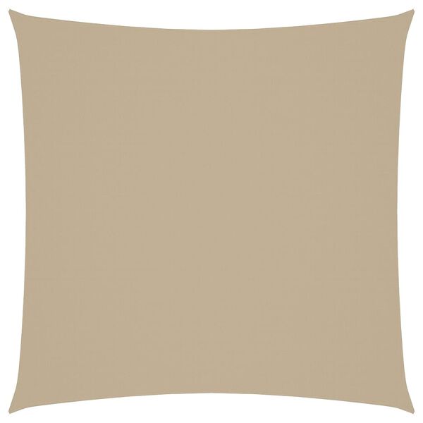 vidaXL solsejl 7x7 m firkantet oxfordstof beige
