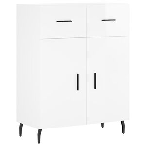 vidaXL sk&aelig;nk 69,5x34x90 cm konstrueret tr&aelig; hvid h&oslash;jglans