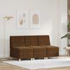 vidaXL Modulsofa enhed uden arme 3 pcs Brun 55 x 74 x 82 cm