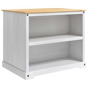 vidaXL K&oslash;kken&oslash; s&aelig;t Hvid og Honning Voks 112 x 77 x 91,5 cm Massiv fyr