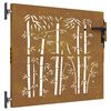 vidaXL havel&aring;ge 85x75 cm cortenst&aring;l bambusdesign