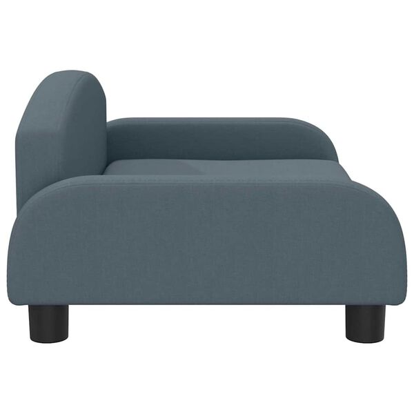 vidaXL sofa til b&oslash;rn 70x45x30 cm stof m&oslash;rkegr&aring;