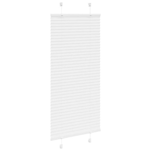 vidaXL Pliss&eacute;gardin Hvid 60x150 cm Stofbredde 59,4 cm Polyester