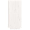 vidaXL skoreol 60x35x80 cm massivt fyrretræ hvid