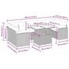 vidaXL sofasæt til haven 8 dele med hynder polyrattan akacietræ grå