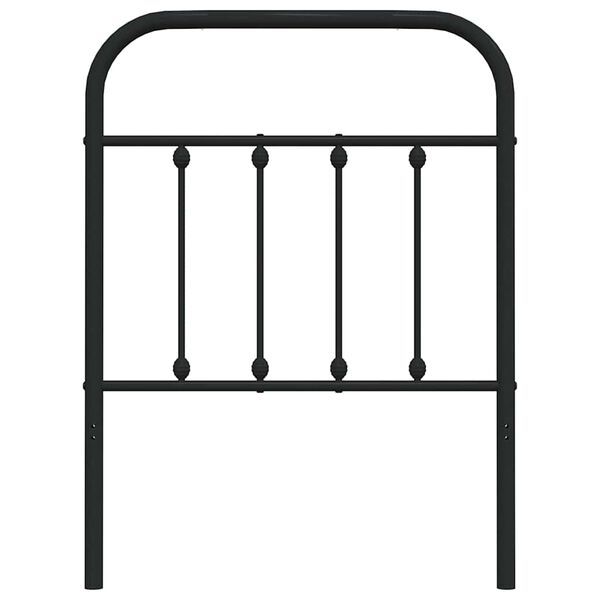 vidaXL udskiftningsgavl 75 cm metal sort