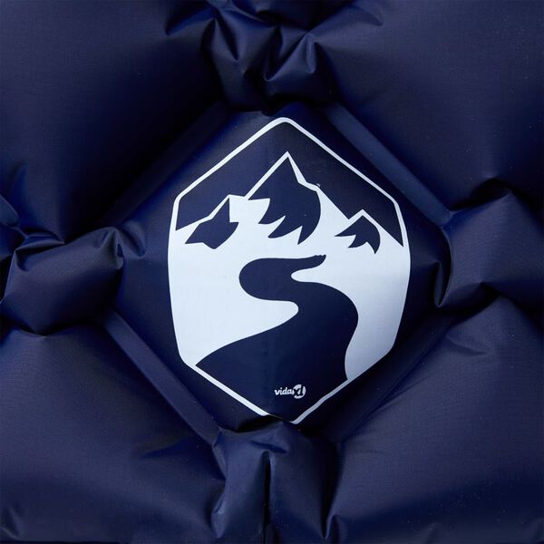 vidaXL 1-personers campingmadras med pude oppustelig marinebl&aring;