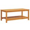 vidaXL Sidebord Olie Naturlig 110 x 55 x 45 cm Massivt Akacietr&aelig;